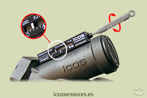 Haga clic para ampliar Ajuste de sensibilidad del sensor de flujo Eicos FJ112B04 Ajuste de sensibilidad del sensor de flujo Eicos FJ112B04