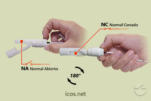 Haga clic para ampliar Funcionamiento NA o NC del sensor de nivel LA12N-40 Funcionamiento NA o NC del sensor de nivel LA12N-40
