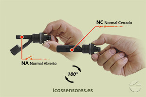 Haga clic para ampliar Funcionamiento NA o NC del sensor de nivel LA322E-M12 Funcionamiento NA o NC del sensor de nivel LA322E-M12