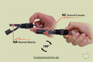 Haga clic para ampliar Funcionamiento NA o NC del sensor de nivel LA32N2-40 Funcionamiento NA o NC del sensor de nivel LA32N2-40