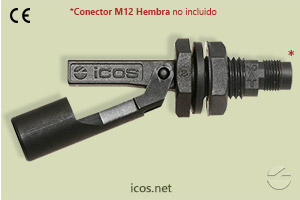 Haga clic para ampliar Sensor de nivel Eicos LA36-M12 para líquidos Sensor de nivel Eicos LA36-M12 para líquidos