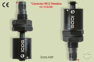 Haga clic para ampliar Sensor de nivel Eicos LC36-M12 para líquidos Sensor de nivel Eicos LC36-M12 para líquidos
