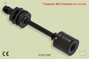 Haga clic para ampliar Sensor de nivel Eicos LD361-M12 para líquidos Sensor de nivel Eicos LD361-M12 para líquidos