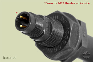 Haga clic para ampliar Plug M12 del sensor de nivel Eicos LE151-M12 Plug M12 del sensor de nivel Eicos LE151-M12