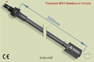 Haga clic para ampliar Sensor de nivel Eicos LE351-M12 para líquidos Sensor de nivel Eicos LE351-M12 para líquidos