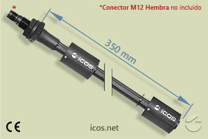 Haga clic para ampliar Sensor de nivel Eicos LE352-1-M12 para líquidos Sensor de nivel Eicos LE352-1-M12 para líquidos
