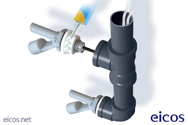 Adaptador PVC en el Sensor de Nivel (modelos de tornillo M16)