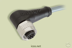 Haga clic para ampliar Conector M12 90° hembra de 4 contactos con cable de 5 metros Conector M12 90° hembra de 4 contactos con cable de 5 metros