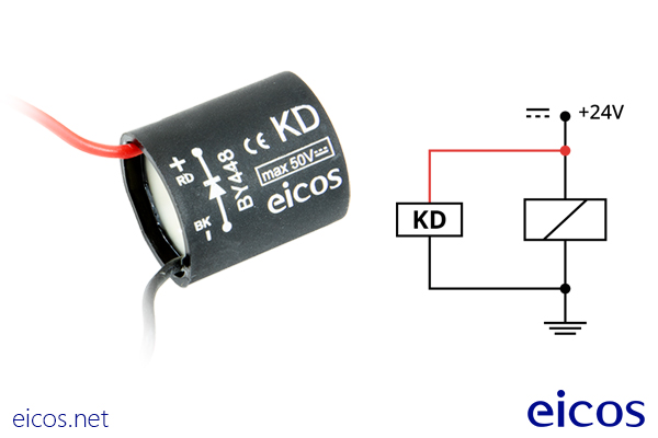 Cuerpo del filtro supresor de ruido eléctrico KD