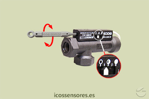 Haga clic para ampliar Ajuste de sensibilidad del sensor de flujo Eicos FA14B04 Ajuste de sensibilidad del sensor de flujo Eicos FA14B04