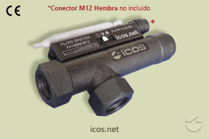 Haga clic para ampliar Sensor de flujo Eicos FA14B06-M12, adecuado para bajos flujos de líquido Sensor de flujo Eicos FA14B06-M12, adecuado para bajos flujos de líquido