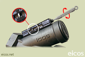 Haga clic para ampliar Ajuste de sensibilidad del sensor de flujo Eicos FJ112B02 Ajuste de sensibilidad del sensor de flujo Eicos FJ112B02