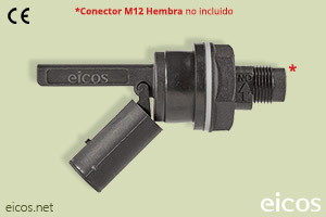 Haga clic para ampliar Sensor de nivel Eicos LF322E-M12 para líquidos Sensor de nivel Eicos LF322E-M12 para líquidos