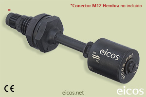 Haga clic para ampliar Sensor de nivel Eicos LD81-M12 para líquidos Sensor de nivel Eicos LD81-M12 para líquidos